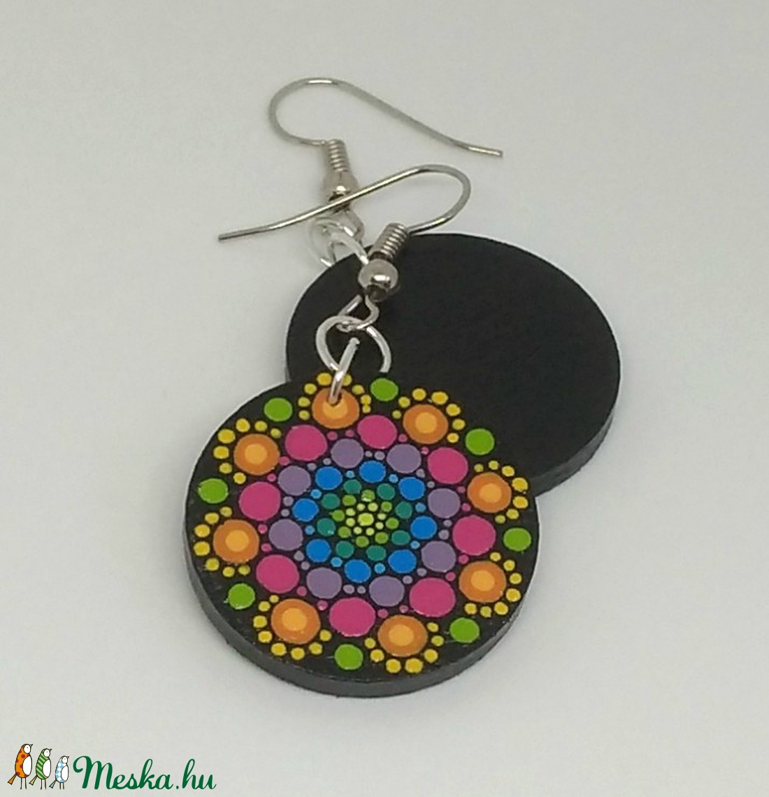 Szivárvány mandala fülbevaló - - Meska.hu Szivárvány mandala fülbevaló - - Meska.hu
