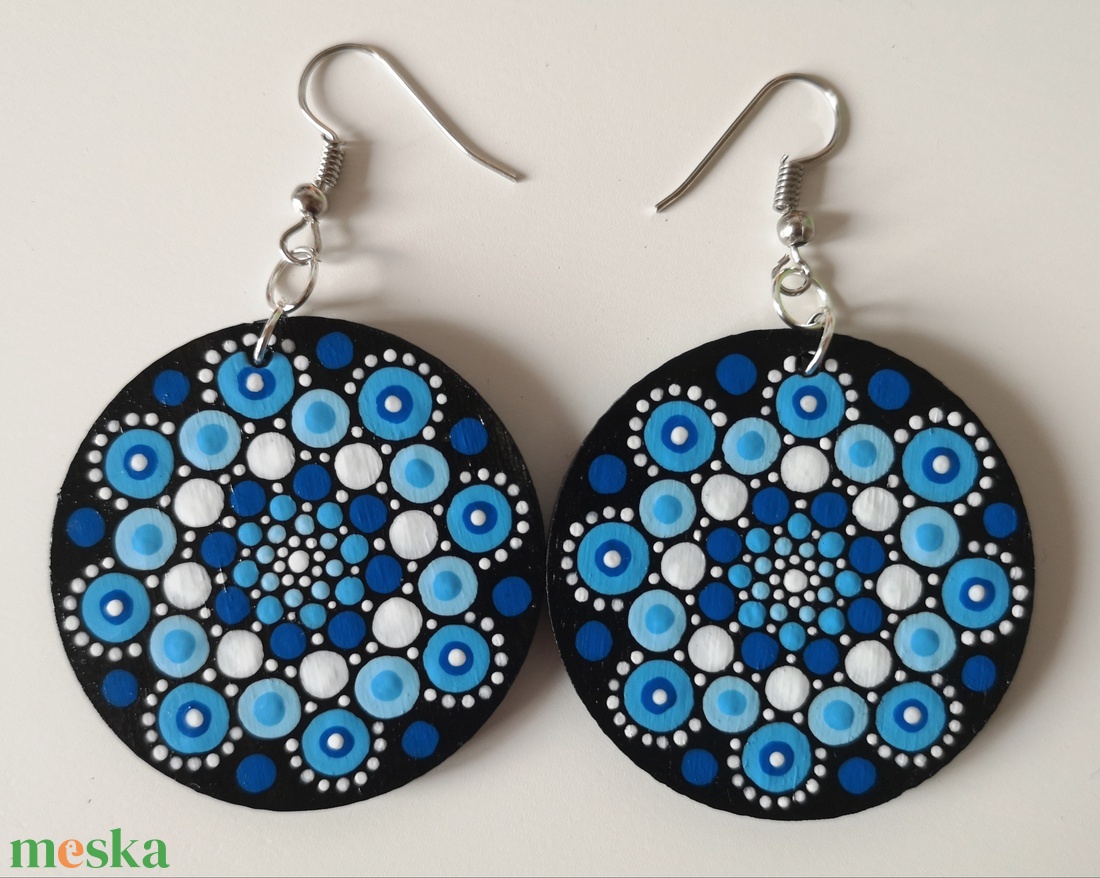Tenger mandala fülbevaló - ékszer - fülbevaló - lógós kerek fülbevaló - Meska.hu Tenger mandala fülbevaló - ékszer - fülbevaló - lógós kerek fülbevaló - Meska.hu