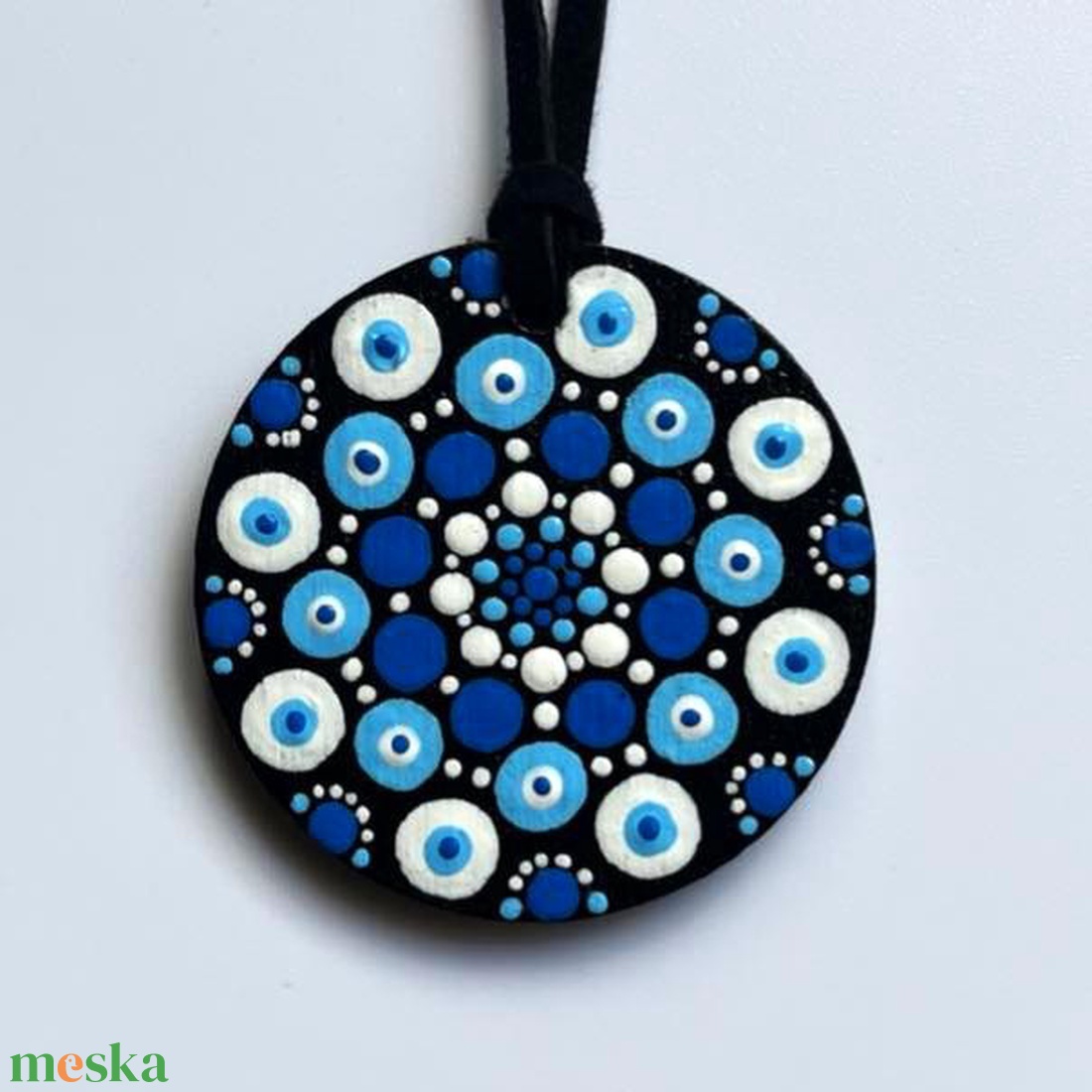 Január mandala nyaklánc - ékszer - nyaklánc - medálos nyaklánc - Meska.hu