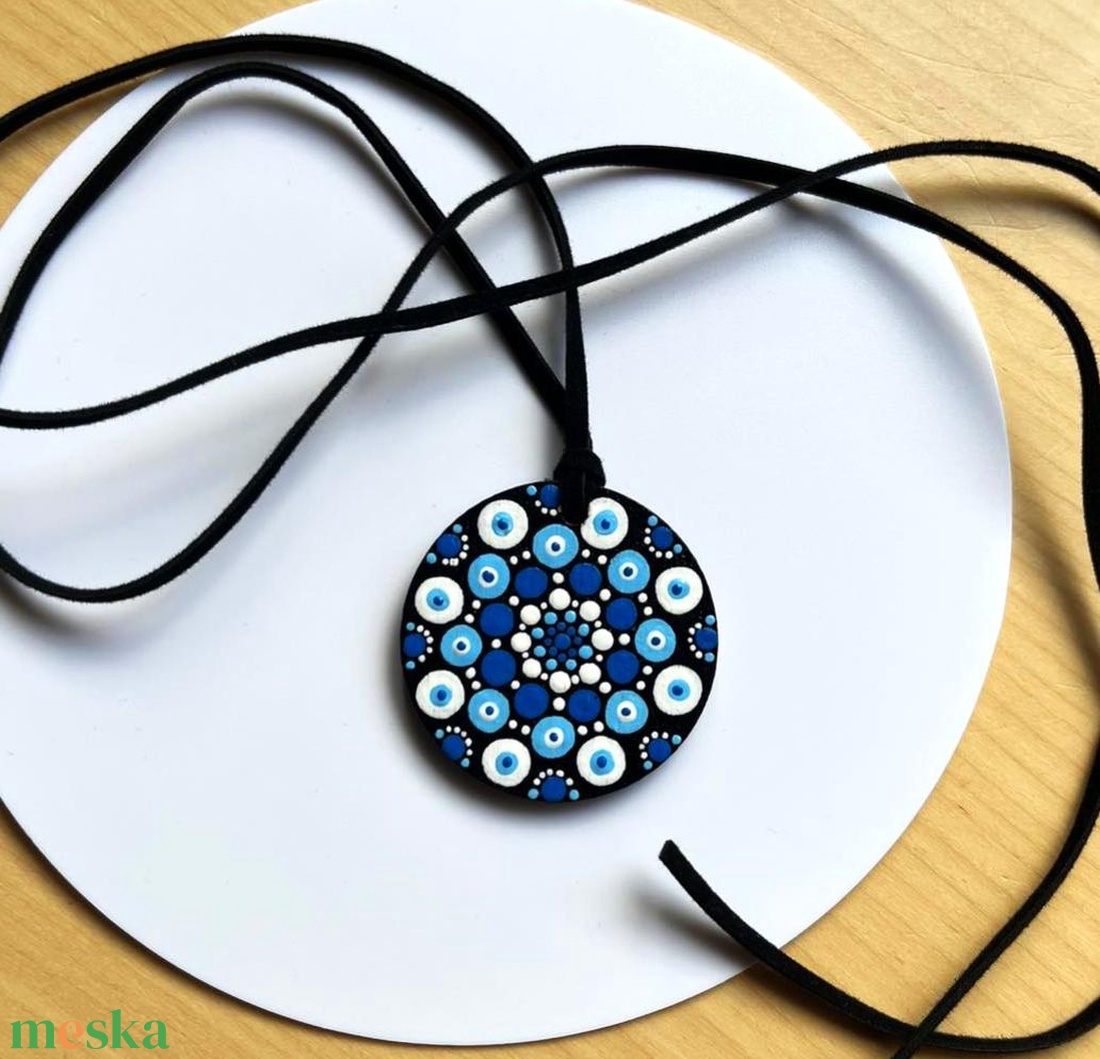 Január mandala nyaklánc - ékszer - nyaklánc - medálos nyaklánc - Meska.hu