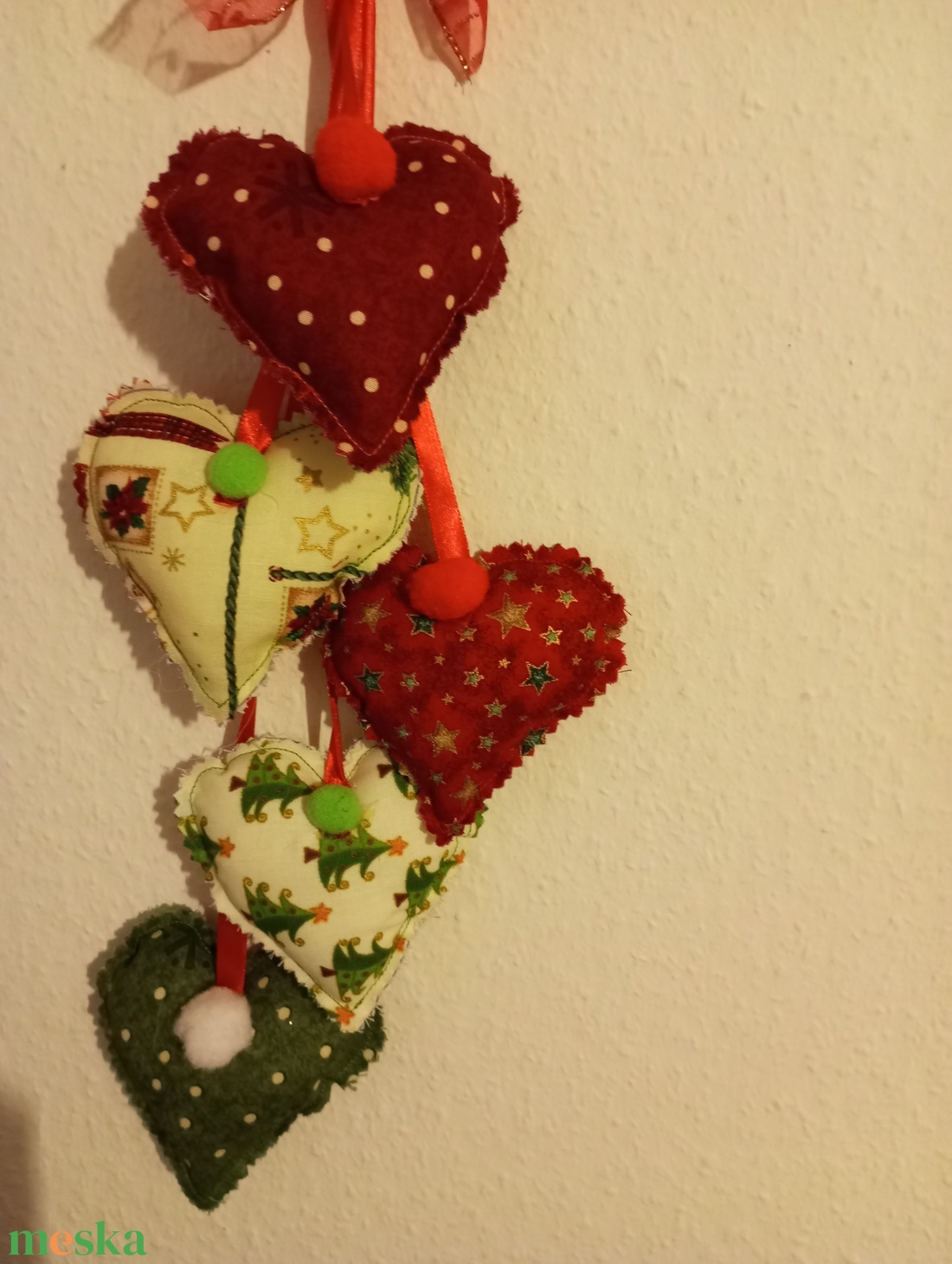 KARÁCSONYI SZÍVEK - karácsony - adventi díszek - adventi asztaldísz - Meska.hu KARÁCSONYI SZÍVEK - karácsony - adventi díszek - adventi asztaldísz - Meska.hu