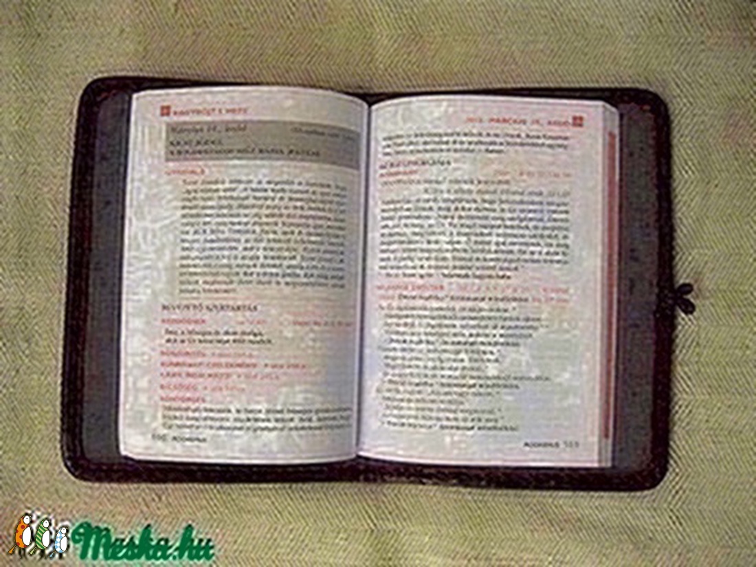Bőrtok Adoremus misenaptárhoz -  - Meska.hu