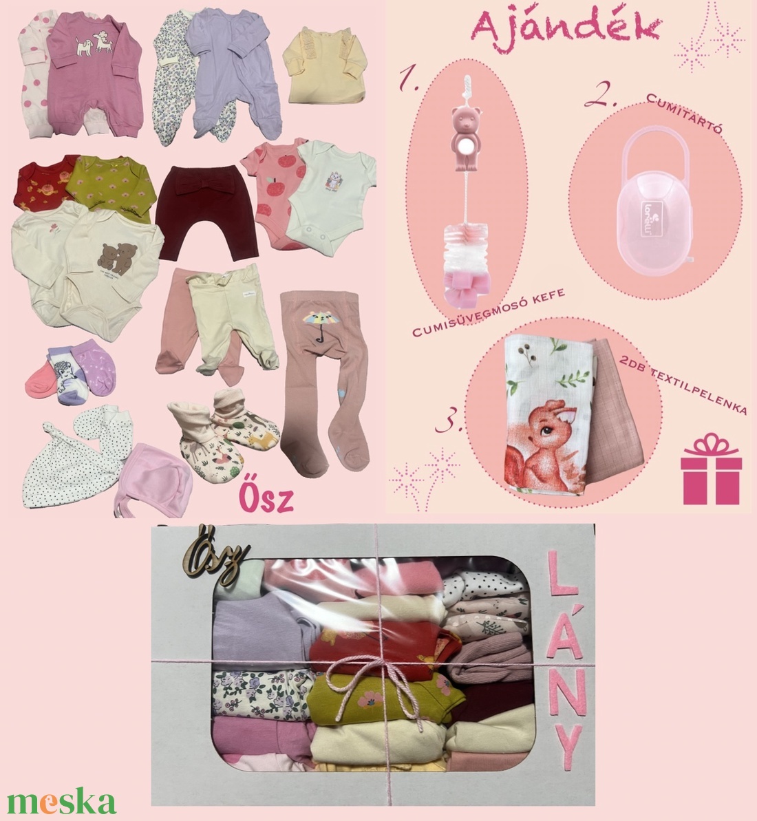 Babakelengye Ruhacsomag Kislány Ősz - ruha & divat - babaruha & gyerekruha - Meska.hu