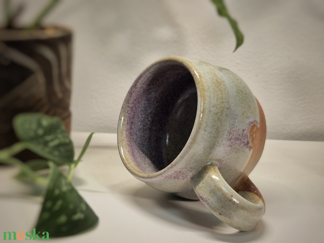 Lila rezes bögre - otthon & életmód - konyhafelszerelés, tálalás - tálalás - bögre & csésze - Meska.hu