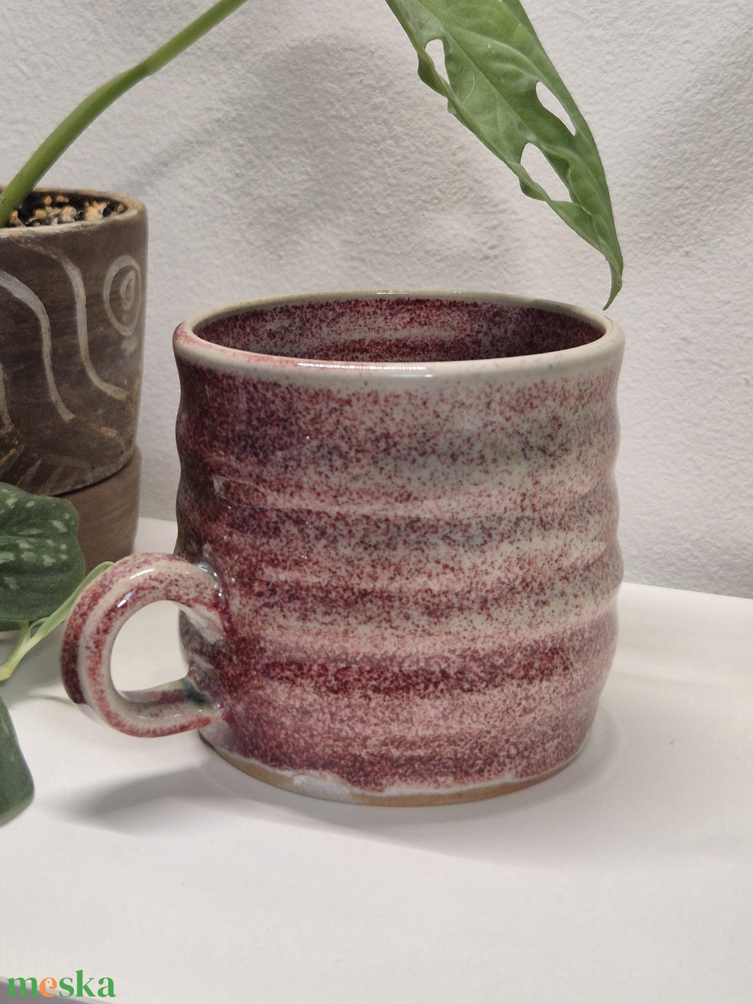 Piros fatüzes bögre - otthon & életmód - konyhafelszerelés, tálalás - tálalás - bögre & csésze - Meska.hu