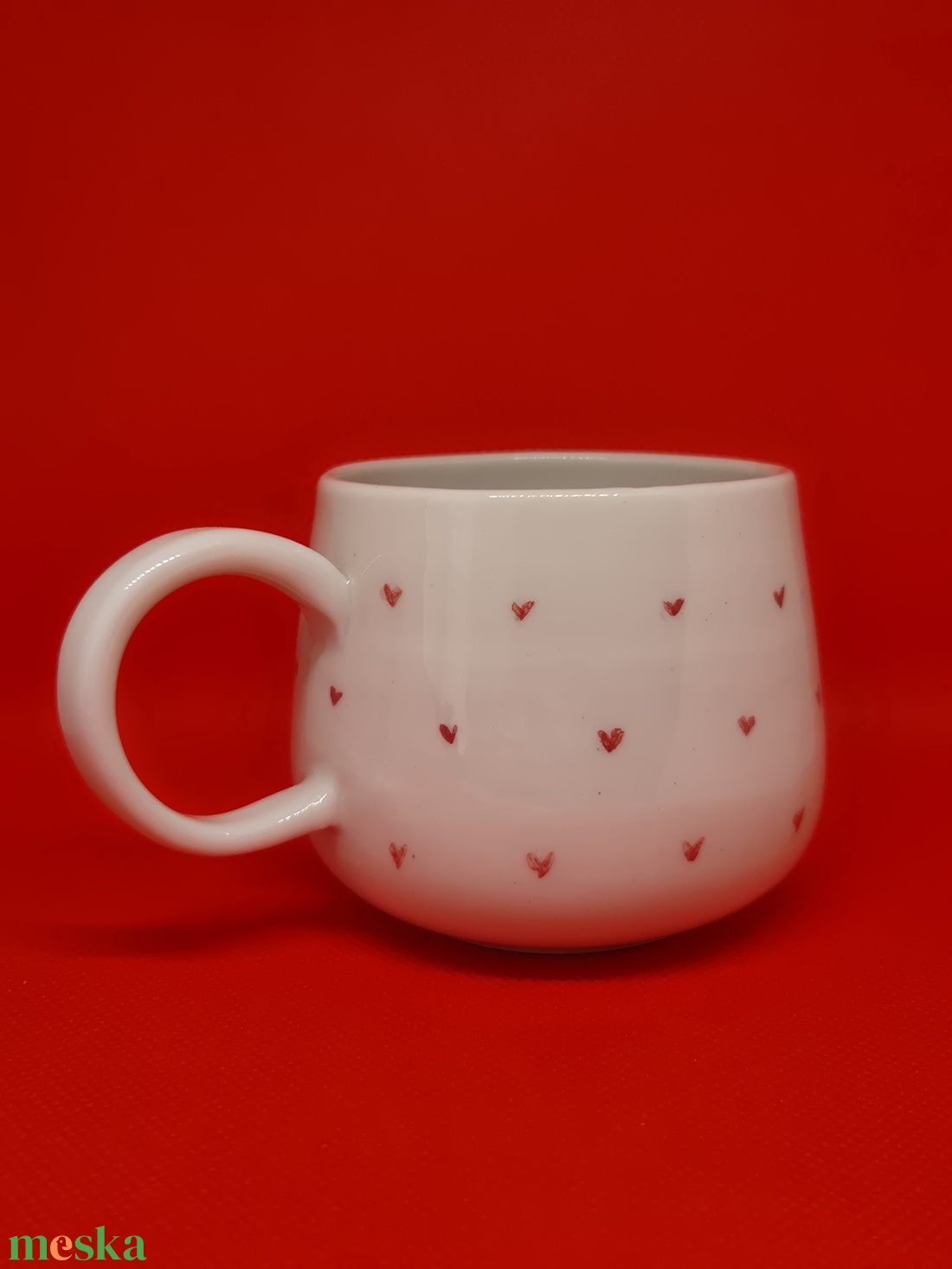 Szivecskés bögre - otthon & életmód - konyhafelszerelés, tálalás - tálalás - bögre & csésze - Meska.hu