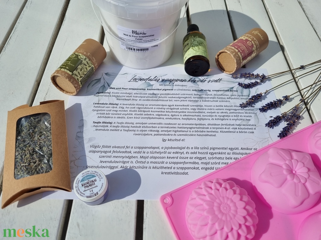 Levendulás szappankészítő csomag - diy (csináld magad) - egységcsomag - Meska.hu
