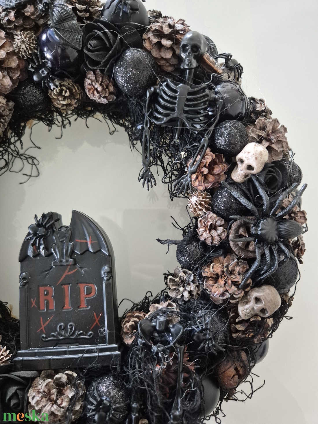 Halloweeni ajtódísz - otthon & életmód - dekoráció - ajtó- és ablak dekoráció - ajtódísz & kopogtató - Meska.hu