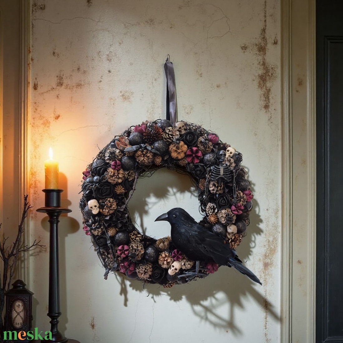 Halloweeni ajtódísz - otthon & életmód - dekoráció - ajtó- és ablak dekoráció - ajtódísz & kopogtató - Meska.hu Halloweeni ajtódísz - otthon & életmód - dekoráció - ajtó- és ablak dekoráció - ajtódísz & kopogtató - Meska.hu