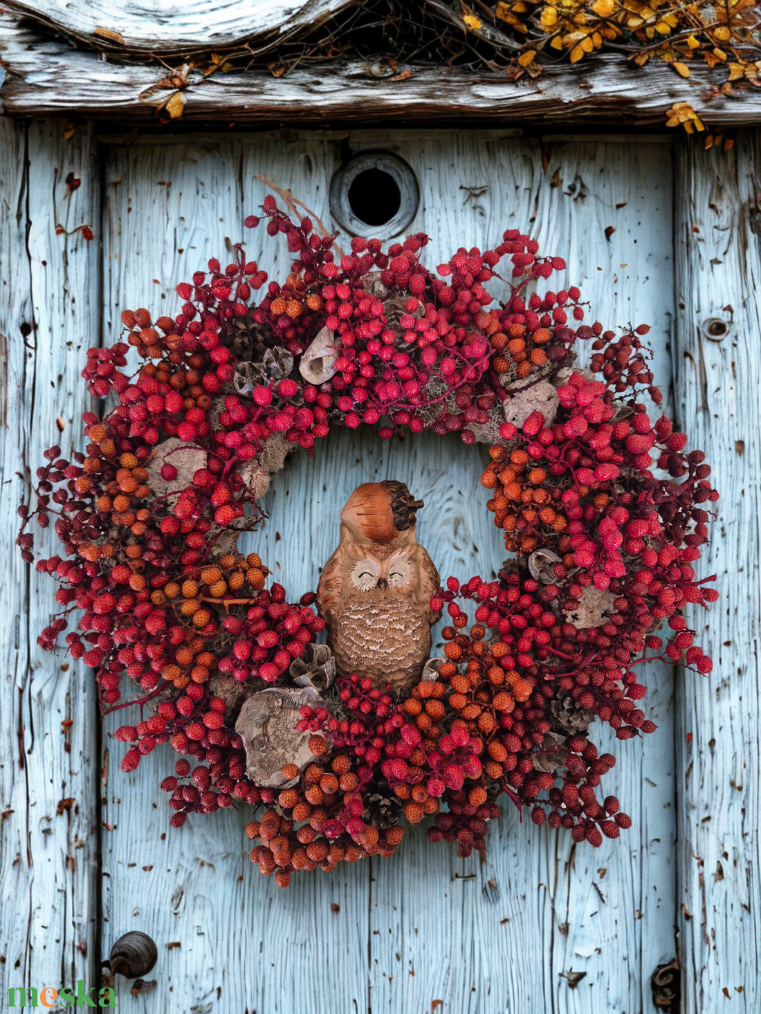 Őszi baglyos ajtódísz  természetes, bogyós koszorú - otthon & életmód - dekoráció - ajtó- és ablak dekoráció - ajtódísz & kopogtató - Meska.hu Őszi baglyos ajtódísz  természetes, bogyós koszorú - otthon & életmód - dekoráció - ajtó- és ablak dekoráció - ajtódísz & kopogtató - Meska.hu