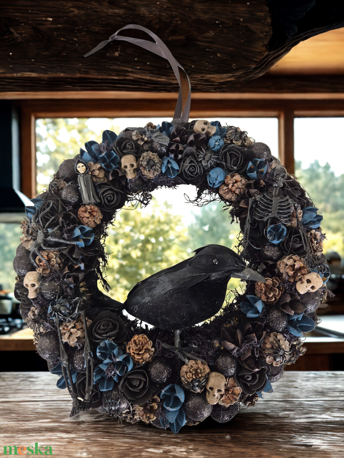 Halloween ajtódísz fekete hollóval - otthon & életmód - dekoráció - halloween - halloweeni ajtódíszek és ablakdíszek - Meska.hu Halloween ajtódísz fekete hollóval - otthon & életmód - dekoráció - halloween - halloweeni ajtódíszek és ablakdíszek - Meska.hu