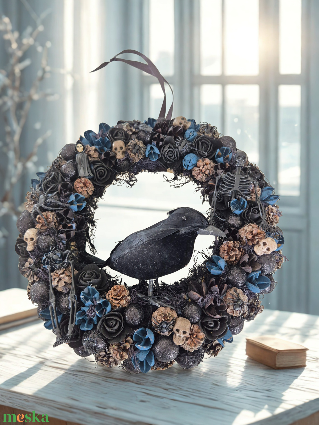 Halloween ajtódísz fekete hollóval - otthon & életmód - dekoráció - halloween - halloweeni ajtódíszek és ablakdíszek - Meska.hu Halloween ajtódísz fekete hollóval - otthon & életmód - dekoráció - halloween - halloweeni ajtódíszek és ablakdíszek - Meska.hu