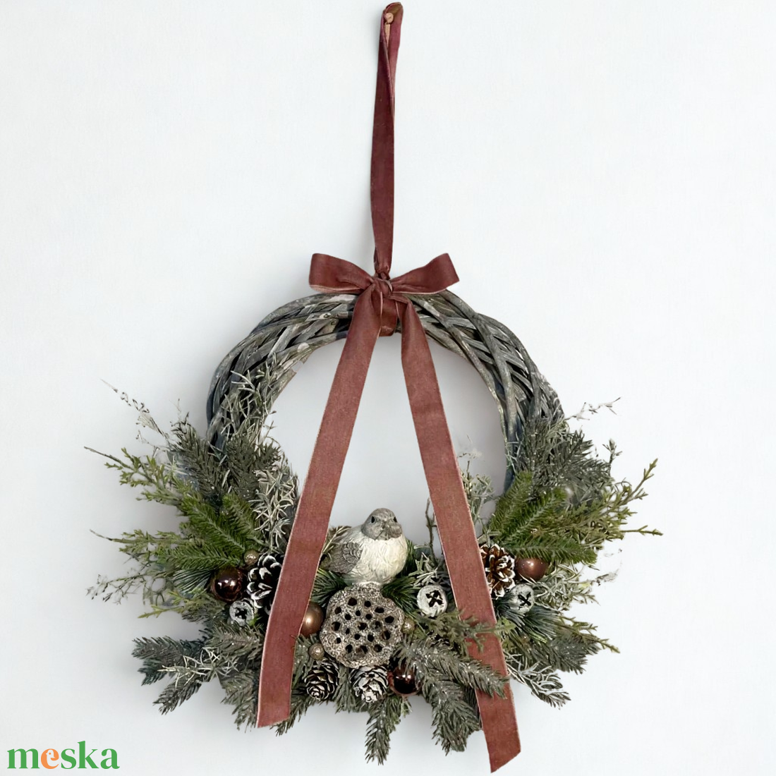 Karácsonyi kézműves ajtódísz  Szolid elegancia, ünnepi harmónia - karácsony - karácsonyi lakásdekoráció - karácsonyi ajtódíszek - Meska.hu Karácsonyi kézműves ajtódísz  Szolid elegancia, ünnepi harmónia - karácsony - karácsonyi lakásdekoráció - karácsonyi ajtódíszek - Meska.hu