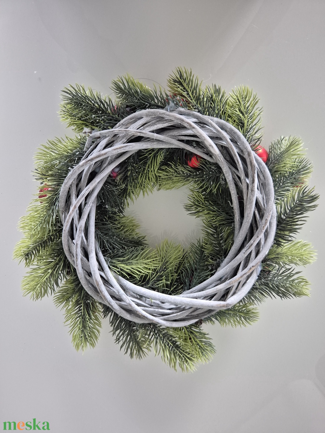 A karácsony varázsa - Klasszikus piros-arany karácsonyi dísz - karácsony - adventi díszek - adventi asztaldísz - Meska.hu