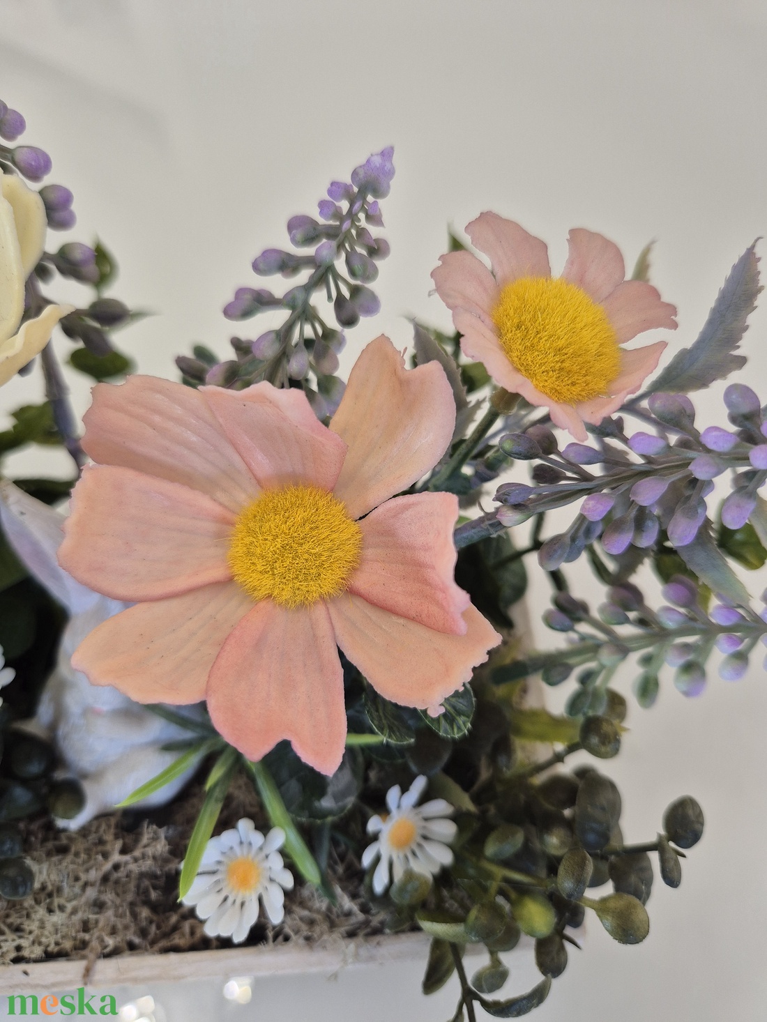 Húsvéti asztaldísz nyuszival � tavaszi KENDEKOR dekoráció dobozban - ünnepi díszek, dekorációk - húsvéti díszek és dekorációk - húsvéti asztaldíszek - Meska.hu