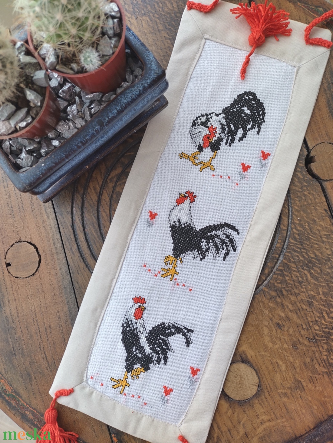 Háromkakasos fali banner - otthon & életmód - dekoráció - fali és függő dekoráció - falra akasztható dekor - Meska.hu