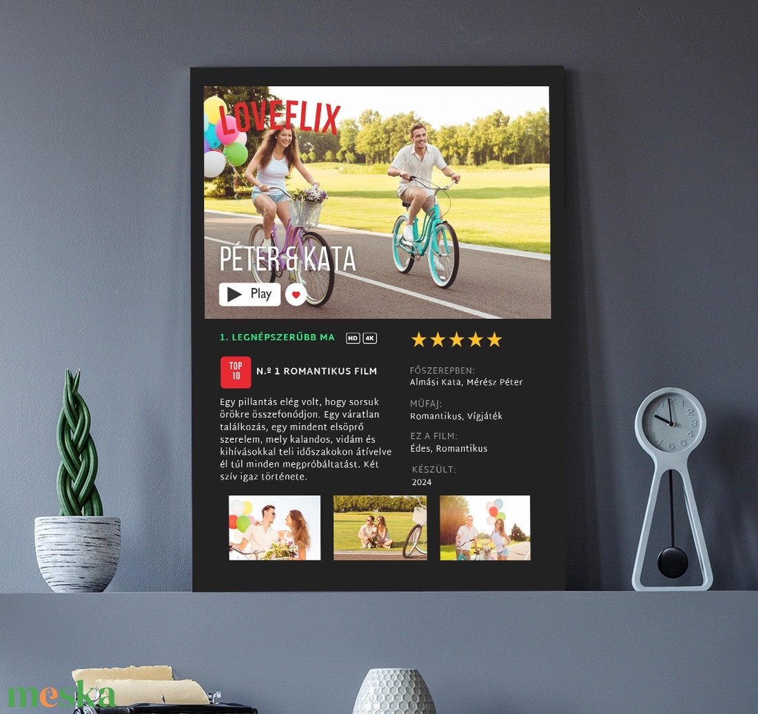 LOVEFLIX - A Ti filmetek (vászonkép, netflix stílusban) - otthon & életmód - dekoráció - kép & falikép - vászonkép - Meska.hu LOVEFLIX - A Ti filmetek (vászonkép, netflix stílusban) - otthon & életmód - dekoráció - kép & falikép - vászonkép - Meska.hu
