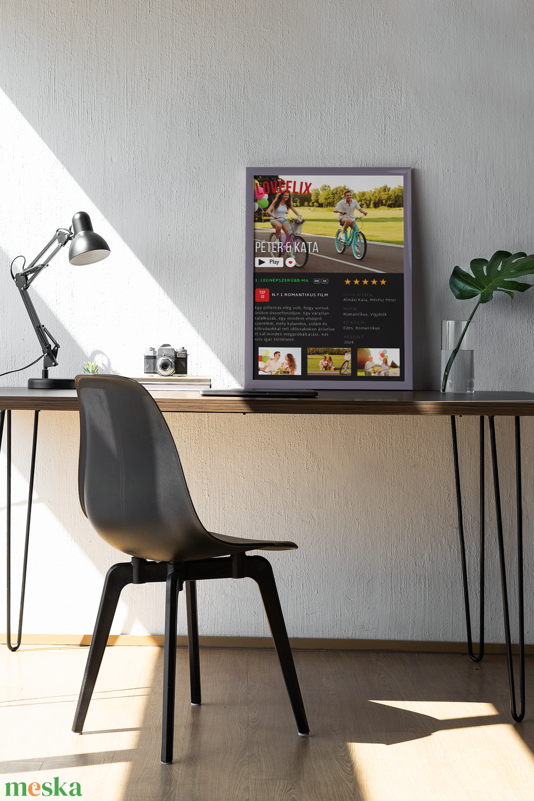 LOVEFLIX POSZTER - A Ti filmetek (poszter, netflix stílusban) - otthon & életmód - dekoráció - kép & falikép - poszter - Meska.hu