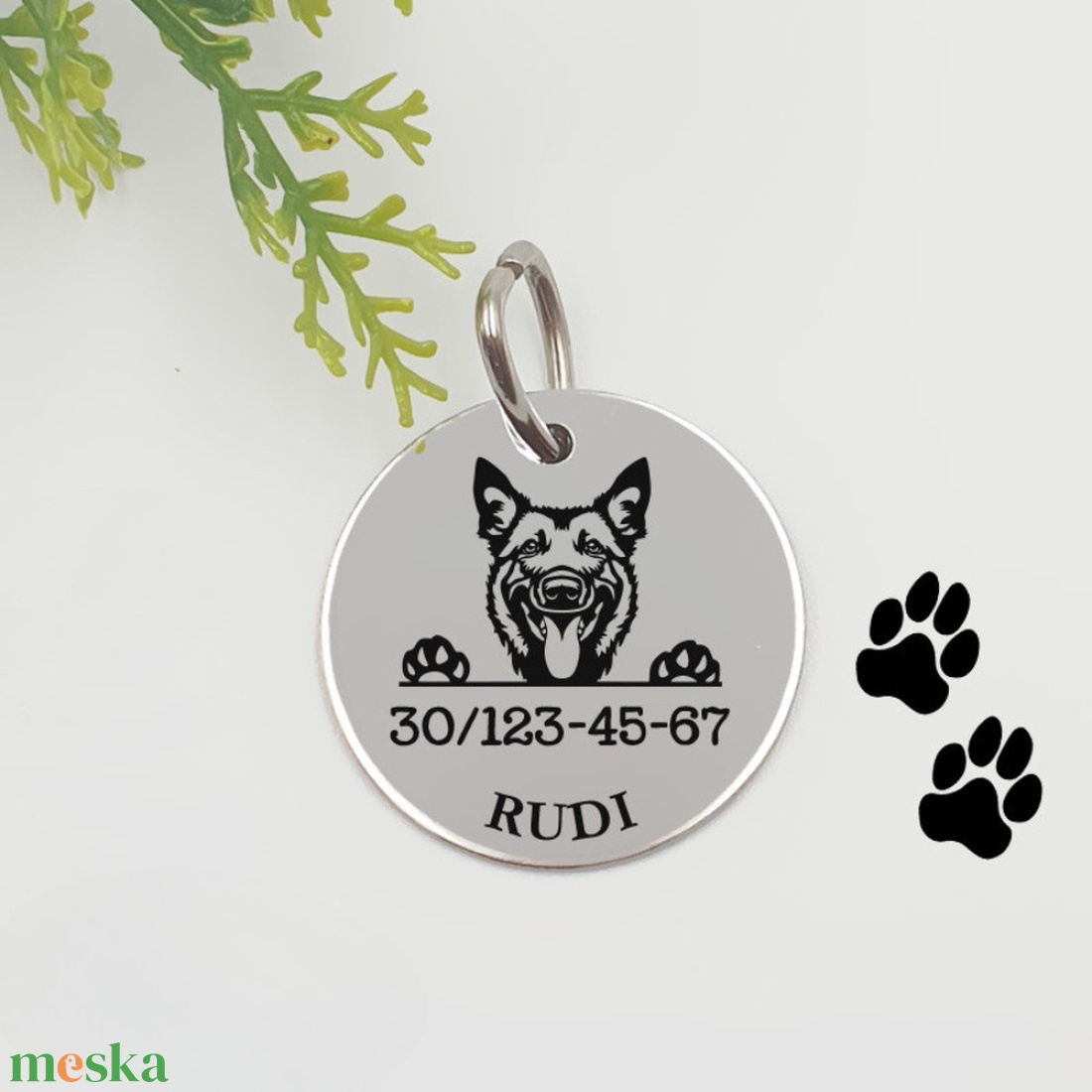 Belga juhászkutya biléta saját kutyád nevével, telefonszámmal - otthon & életmód - kisállatoknak - kutyáknak - kutya biléta - Meska.hu