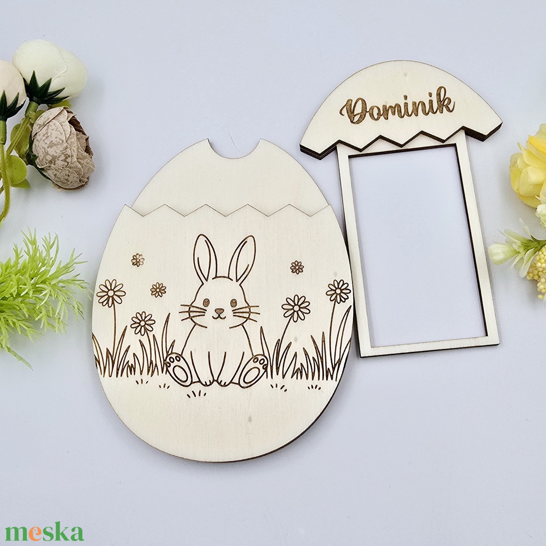 Egyedi neves húsvéti pénzátadó tojás - ünnepi díszek, dekorációk - húsvéti díszek és dekorációk - húsvéti pénzátadó - Meska.hu
