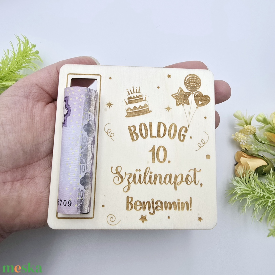 Születésnapi pénzátadó 2. - otthon & életmód - papír, írószer - ajándékozás kellékei - pénzátadó doboz - Meska.hu