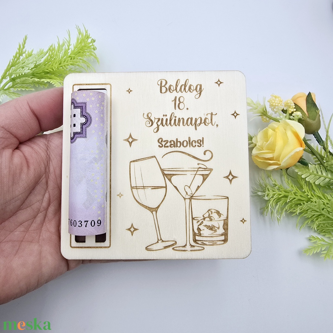 Születésnapi pénzátadó 3. - otthon & életmód - papír, írószer - ajándékozás kellékei - pénzátadó doboz - Meska.hu