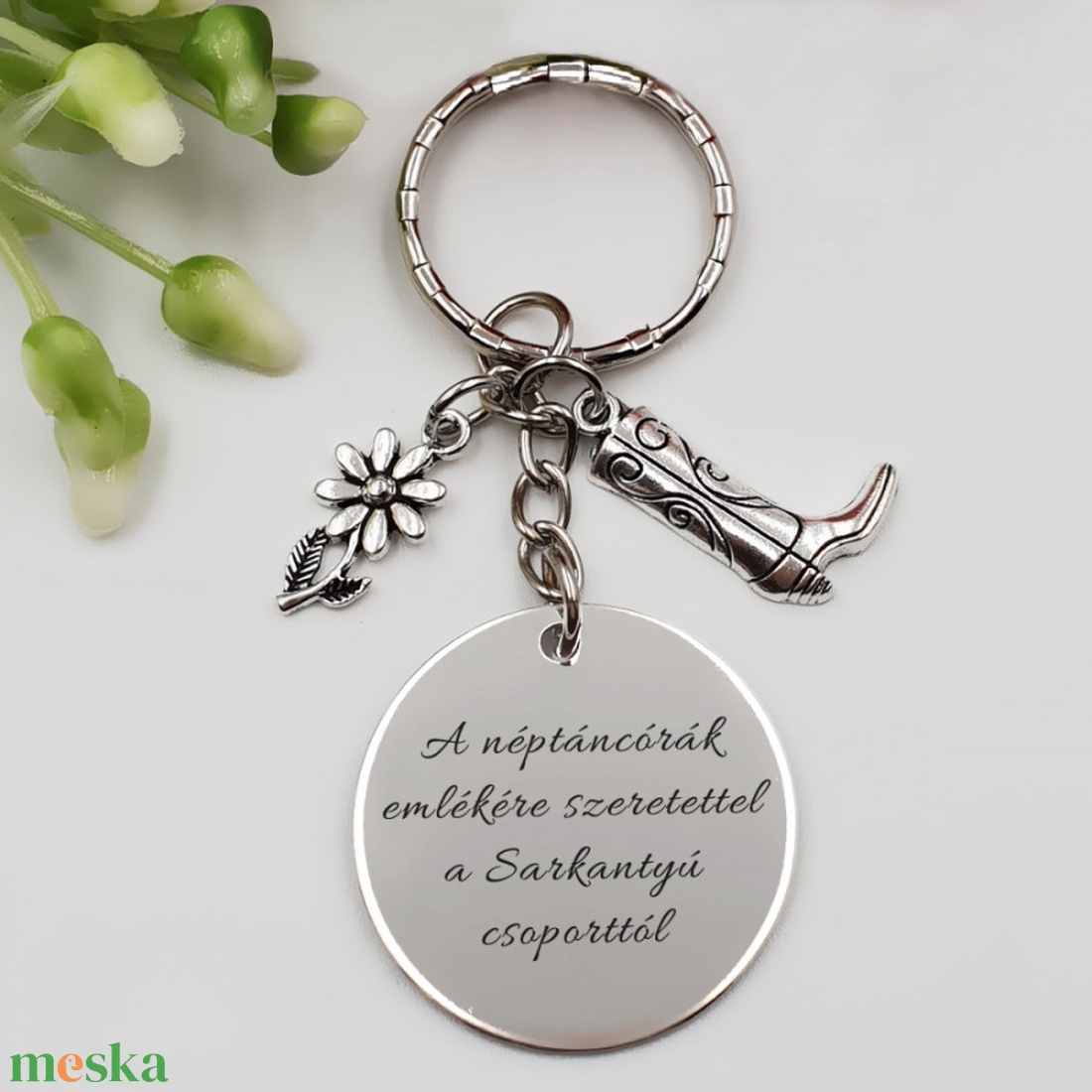 Ajándék néptánc tanároknak ballagásra, pedagógusnapra, tanév végére - Gravírozott szöveges ballagási kulcstartó 1. - táska & tok - kulcstartó & táskadísz - kulcstartó - Meska.hu