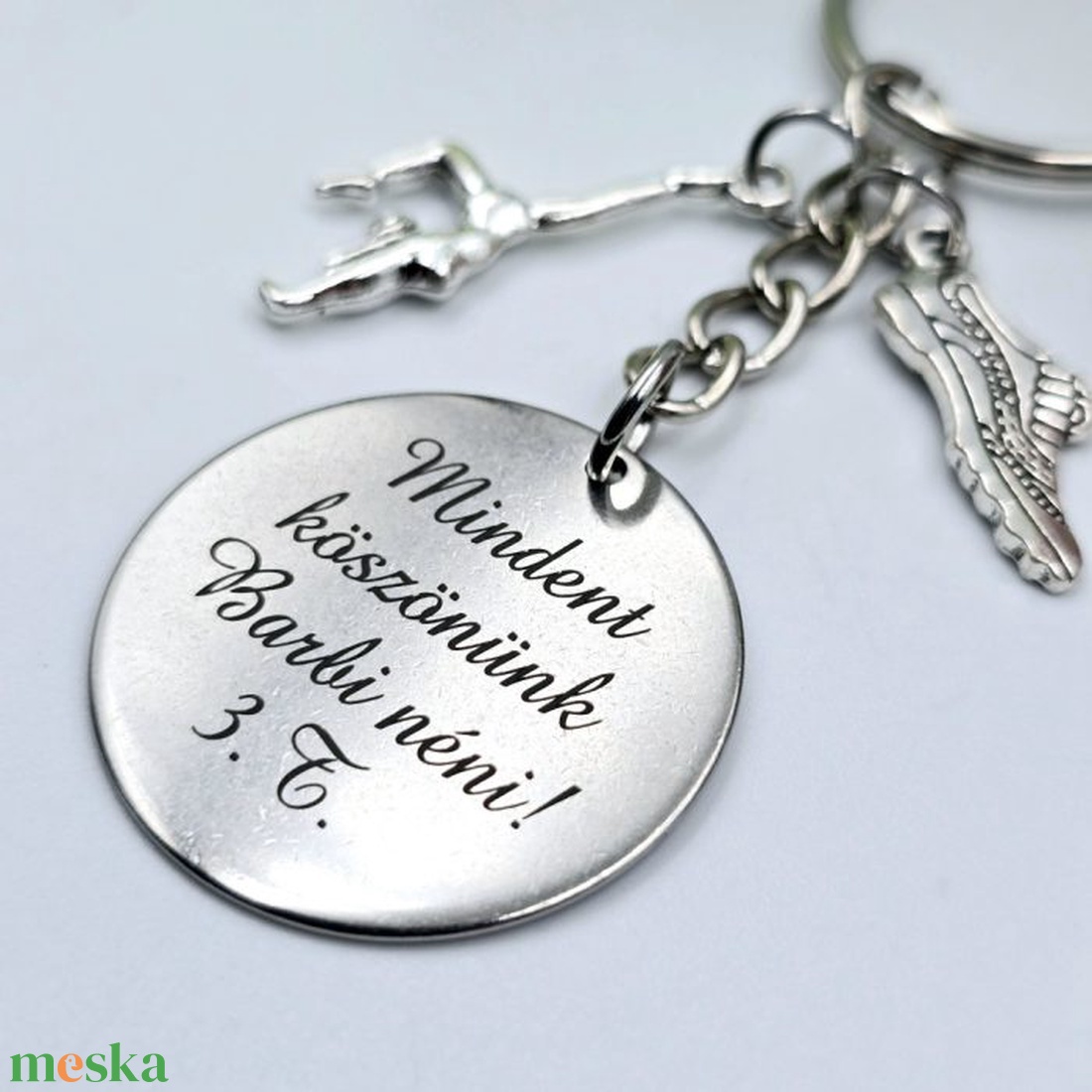 Ajándék testneveléstanároknak ballagásra, pedagógusnapra, tanév végére - Gravírozott szöveges ballagási kulcstartó 1. - táska & tok - kulcstartó & táskadísz - kulcstartó - Meska.hu