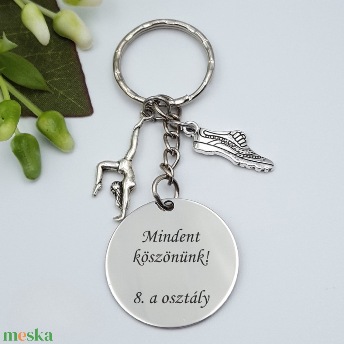 Ajándék testneveléstanároknak ballagásra, pedagógusnapra, tanév végére - Gravírozott szöveges ballagási kulcstartó 1. - táska & tok - kulcstartó & táskadísz - kulcstartó - Meska.hu