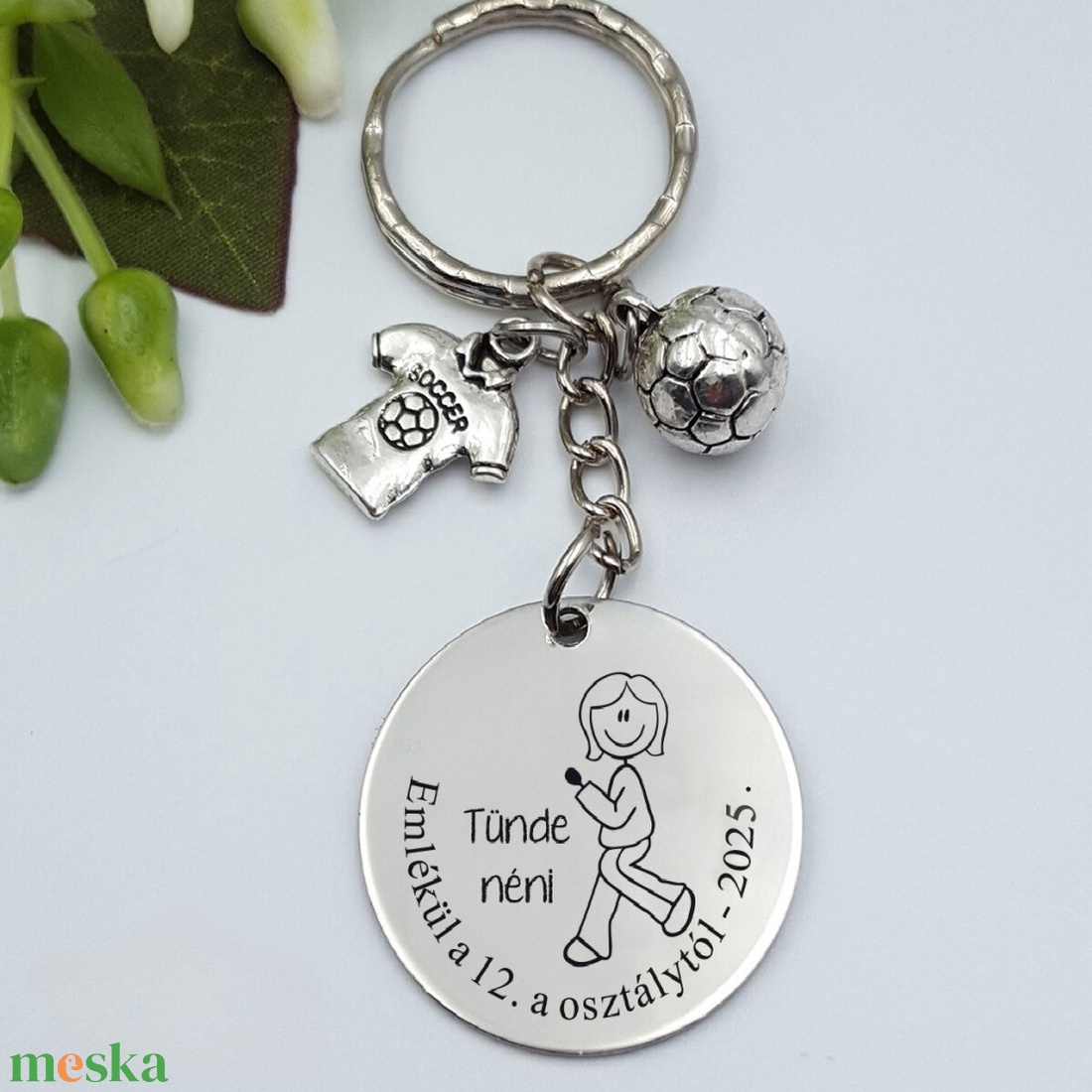 Ajándék testneveléstanárnőnek ballagásra, pedagógusnapra, tanév végére - Gravírozott grafikás ballagási kulcstartó 2_30. - táska & tok - kulcstartó & táskadísz - kulcstartó - Meska.hu