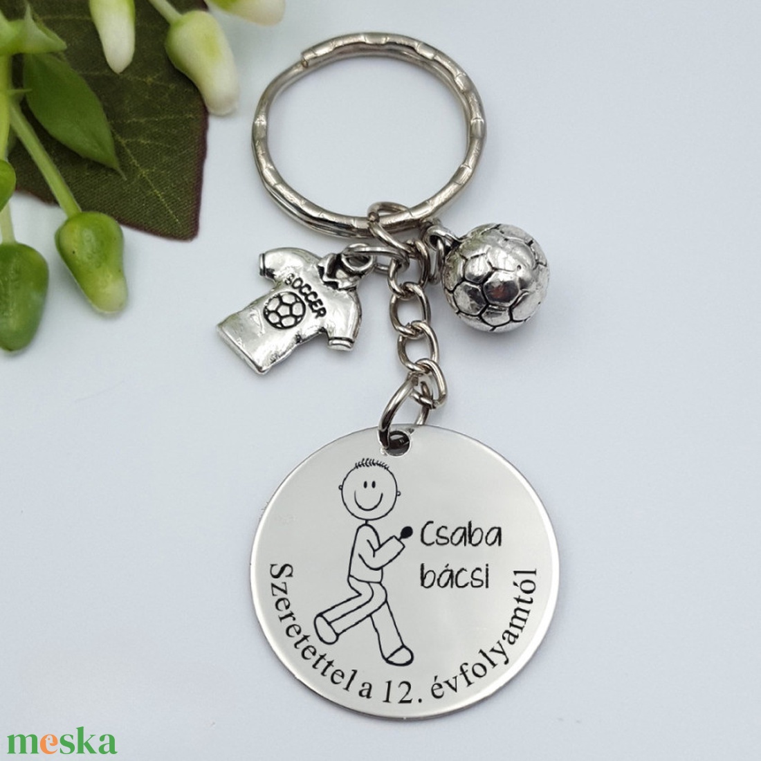 Ajándék testneveléstanárnak ballagásra, pedagógusnapra, tanév végére - Gravírozott grafikás ballagási kulcstartó 2_31. - táska & tok - kulcstartó & táskadísz - kulcstartó - Meska.hu