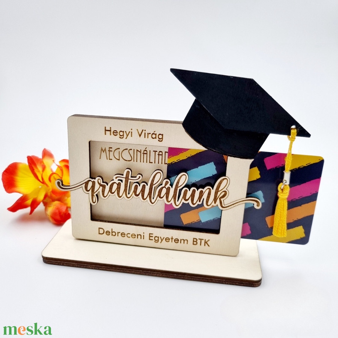 Ballagási ajándék - Gravírozott pénzátadó / ajándékkártya átadó - otthon & életmód - papír, írószer - ajándékozás kellékei - pénzátadó doboz - Meska.hu