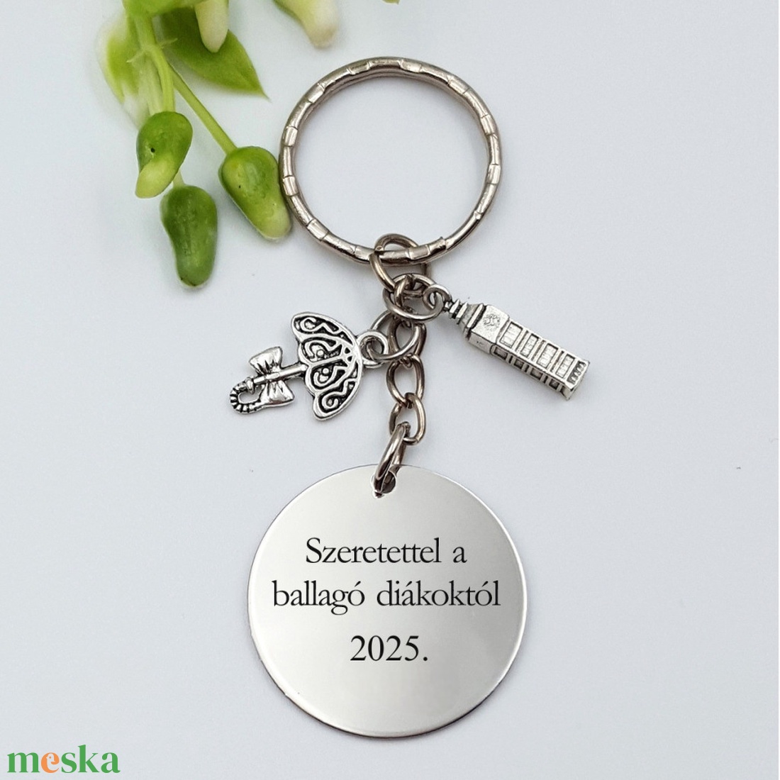 Ajándék angoltanároknak ballagásra, pedagógusnapra, tanév végére - Gravírozott szöveges ballagási kulcstartó 4. - táska & tok - kulcstartó & táskadísz - kulcstartó - Meska.hu