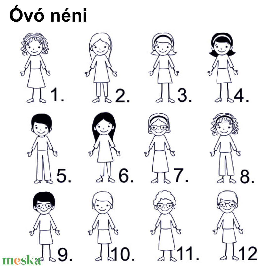 Ajándék óvó néninek tanév végére, pedagógusnapra - Az óvó néni + én - kulcstartó személyre szabható grafikával - táska & tok - kulcstartó & táskadísz - kulcstartó - Meska.hu