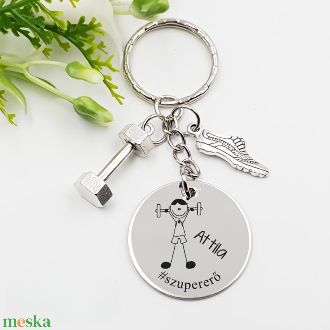 Sportolónak ajándék - sportoló kulcstartó grafikával, egyedi névvel, felirattal - táska & tok - kulcstartó & táskadísz - kulcstartó - Meska.hu