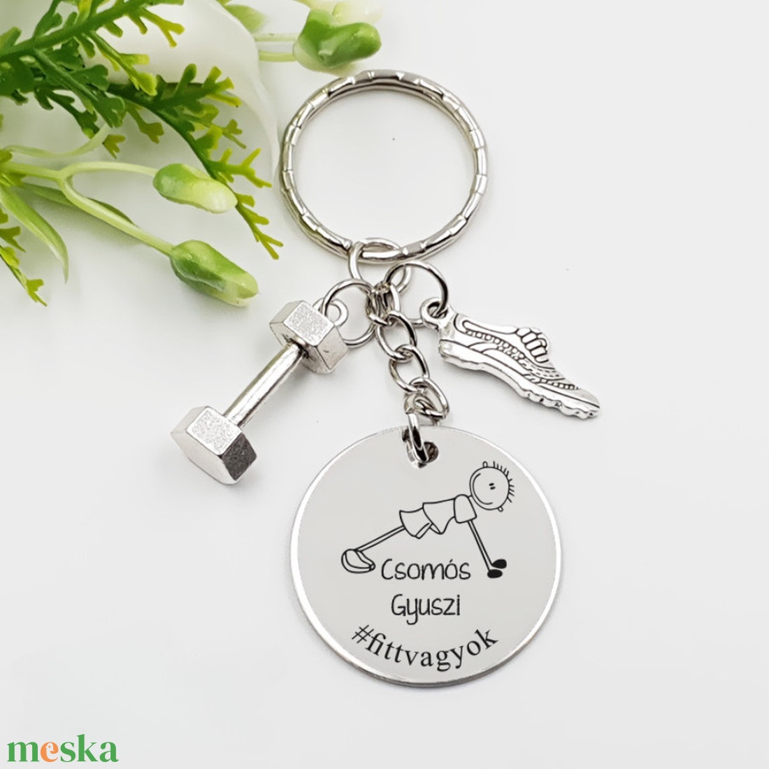 Sportolónak ajándék - sportoló kulcstartó grafikával, egyedi névvel, felirattal - táska & tok - kulcstartó & táskadísz - kulcstartó - Meska.hu