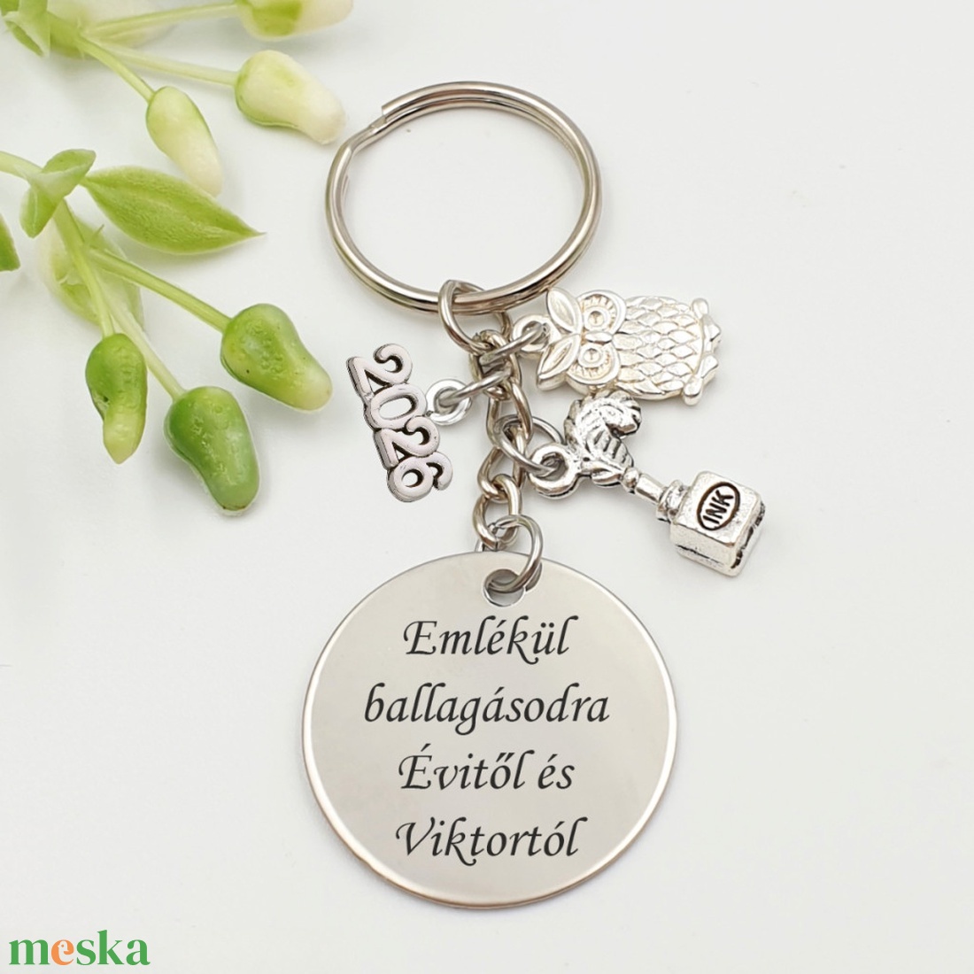 Ballagási ajándék diákoknak, ajándék ballagásra - Gravírozott ballagási kulcstartó végzősöknek 4. - táska & tok - kulcstartó & táskadísz - kulcstartó - Meska.hu