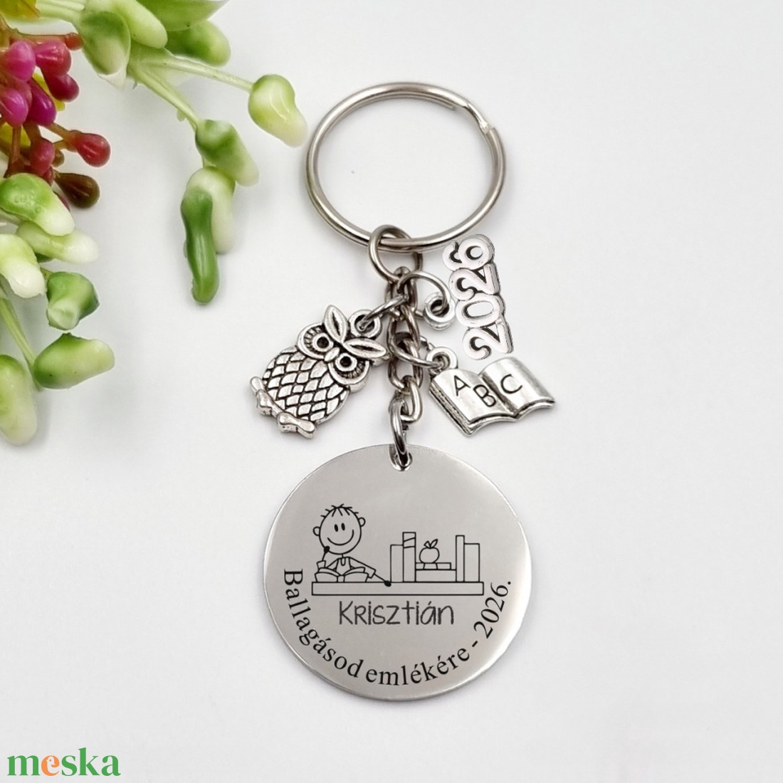 Ballagási ajándék fiúknak - Gravírozott grafikás ballagási kulcstartó végzősöknek 5_66. - táska & tok - kulcstartó & táskadísz - kulcstartó - Meska.hu