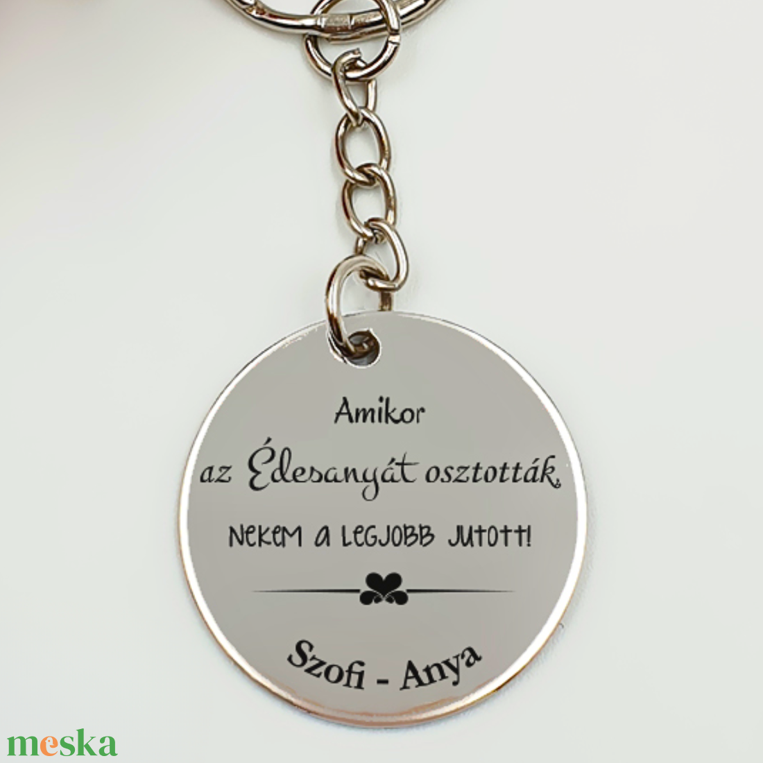 Anyának ajándék - Amikor az édesanyát osztották... felirattal, egyedi nevekkel. Anyák napi ajándék - táska & tok - kulcstartó & táskadísz - kulcstartó - Meska.hu