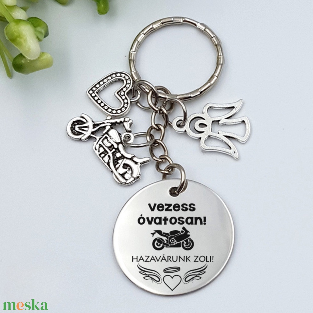 Kulcstartó motoros jogosítványszerzőknek / első motor tulajdonosoknak - táska & tok - kulcstartó & táskadísz - kulcstartó - Meska.hu
