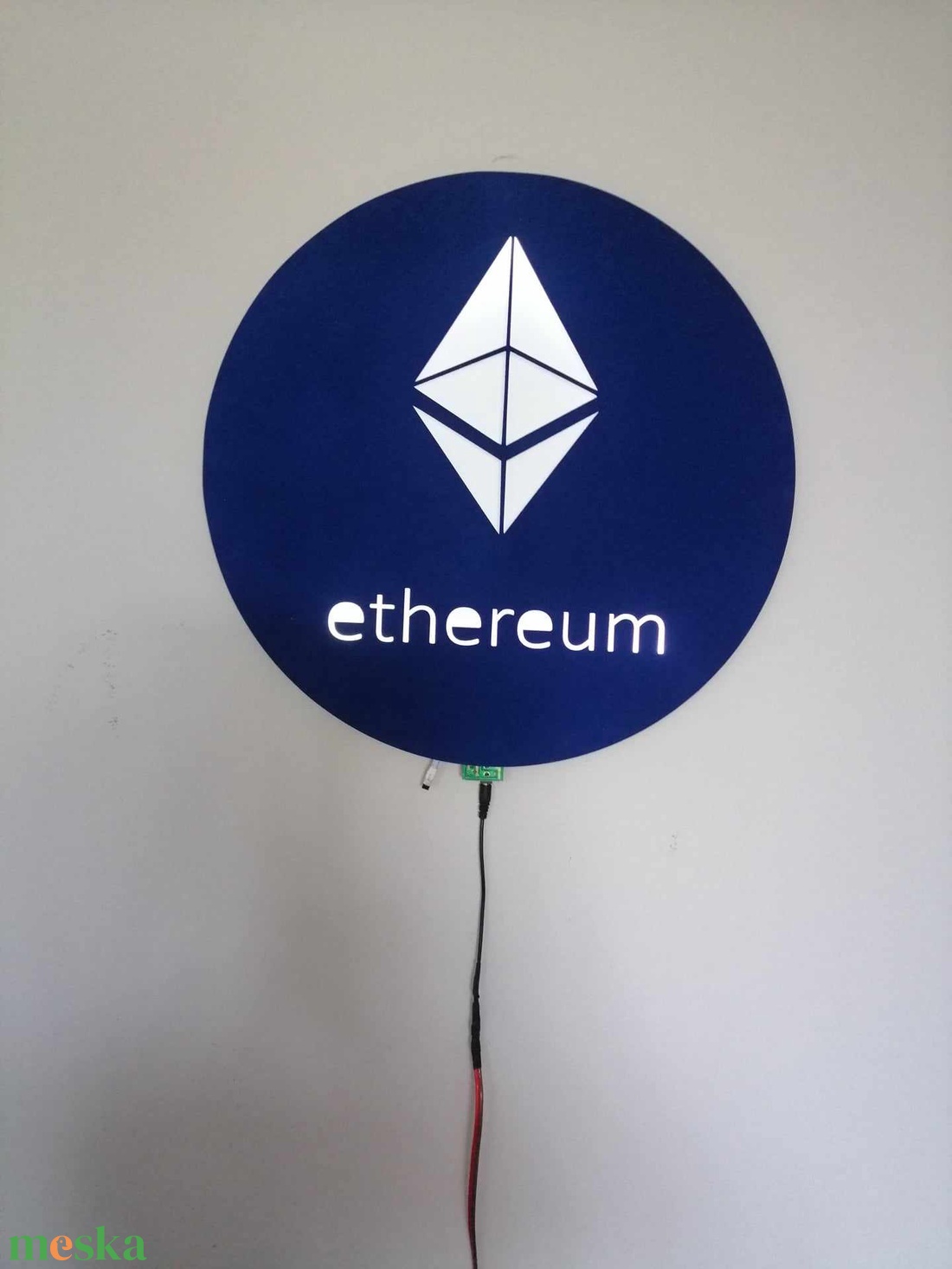 Ethereum led-es falikép - otthon & életmód - dekoráció - fali és függő dekoráció - falra akasztható dekor - Meska.hu Ethereum led-es falikép - otthon & életmód - dekoráció - fali és függő dekoráció - falra akasztható dekor - Meska.hu