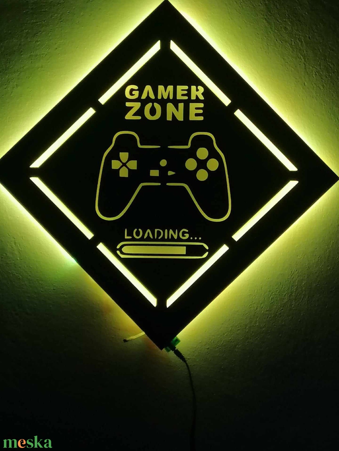 Game Zone Led-es háttér világítású falikép - otthon & életmód - dekoráció - fali és függő dekoráció - falra akasztható dekor - Meska.hu Game Zone Led-es háttér világítású falikép - otthon & életmód - dekoráció - fali és függő dekoráció - falra akasztható dekor - Meska.hu