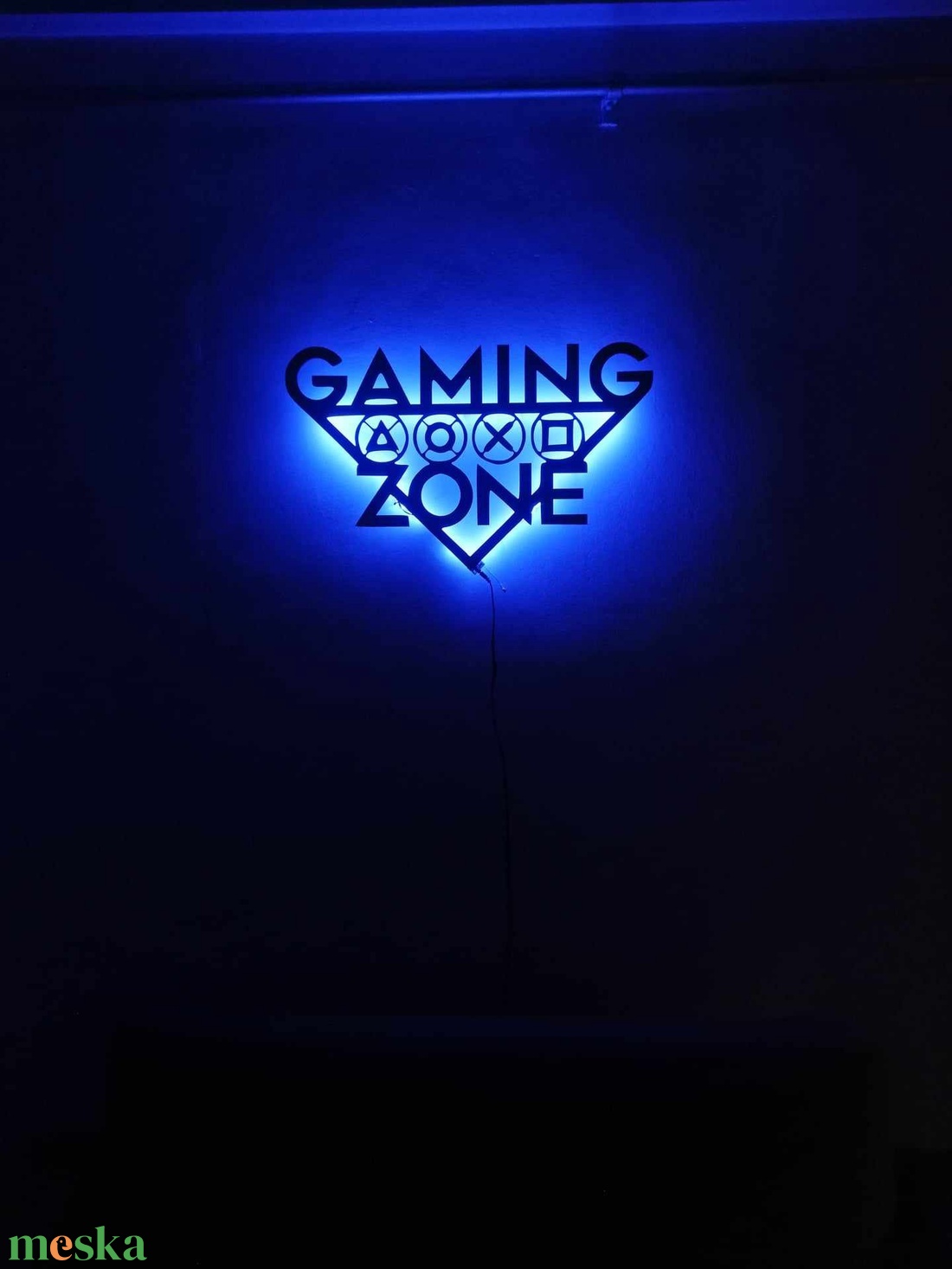 GAMING ZONE led-es háttér világítású falikép - otthon & életmód - dekoráció - fali és függő dekoráció - falra akasztható dekor - Meska.hu GAMING ZONE led-es háttér világítású falikép - otthon & életmód - dekoráció - fali és függő dekoráció - falra akasztható dekor - Meska.hu