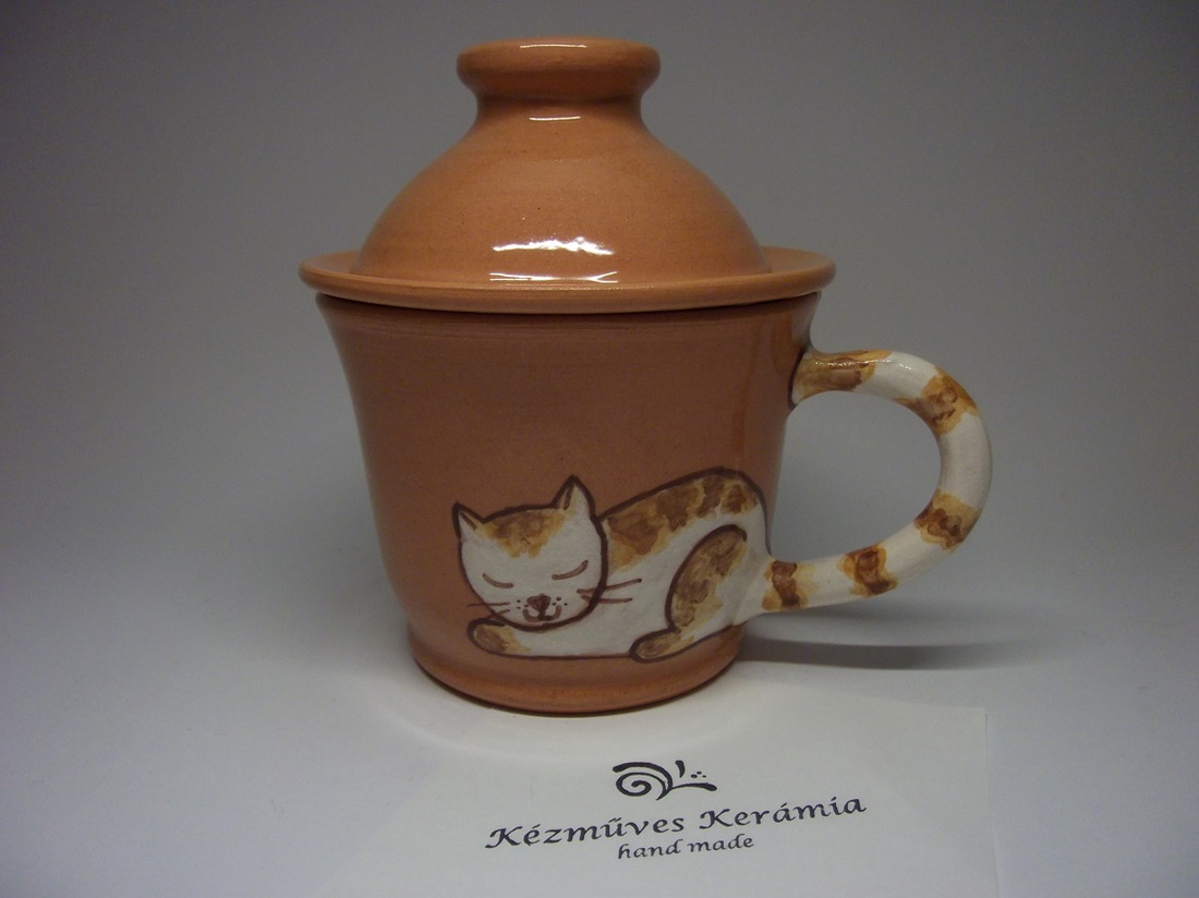 Cicás szűrős bögre, gyógyteás csésze -  - Meska.hu