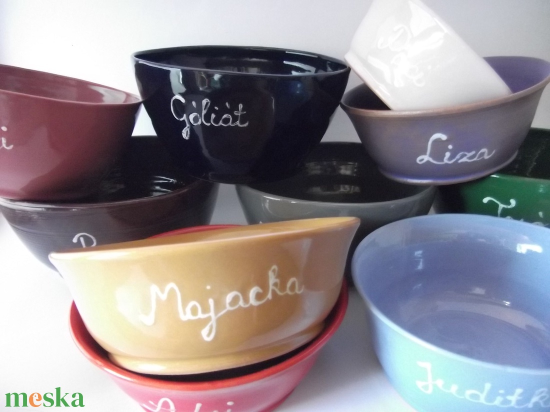 Színes, egyedi müzlis tálka szett -  - Meska.hu