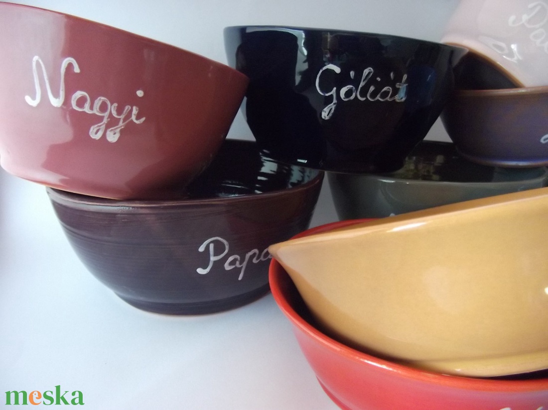 Színes, egyedi müzlis tálka szett -  - Meska.hu
