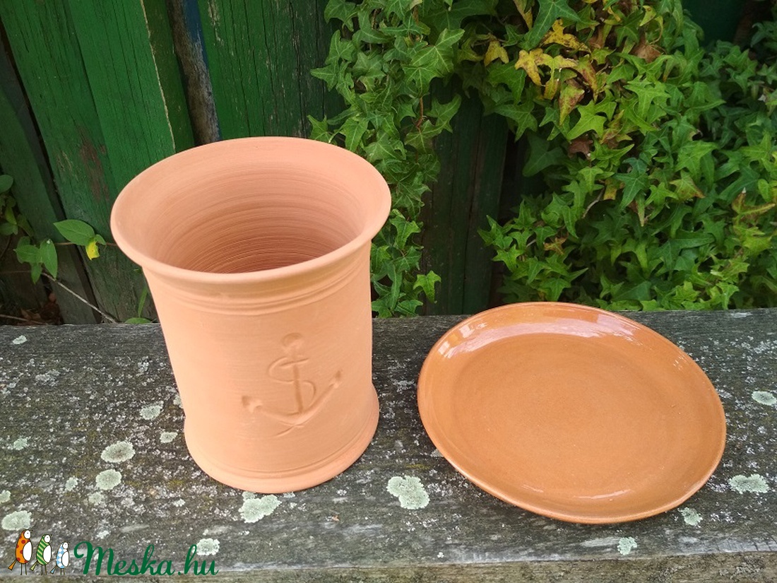 Borhűtő alátéttel, horgony vagy vitorlás mintás -  - Meska.hu