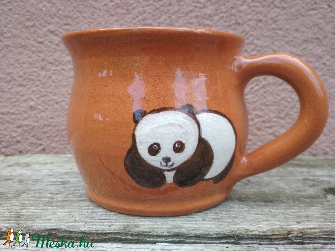 Pandás bögre - otthon & életmód - konyhafelszerelés, tálalás - Meska.hu