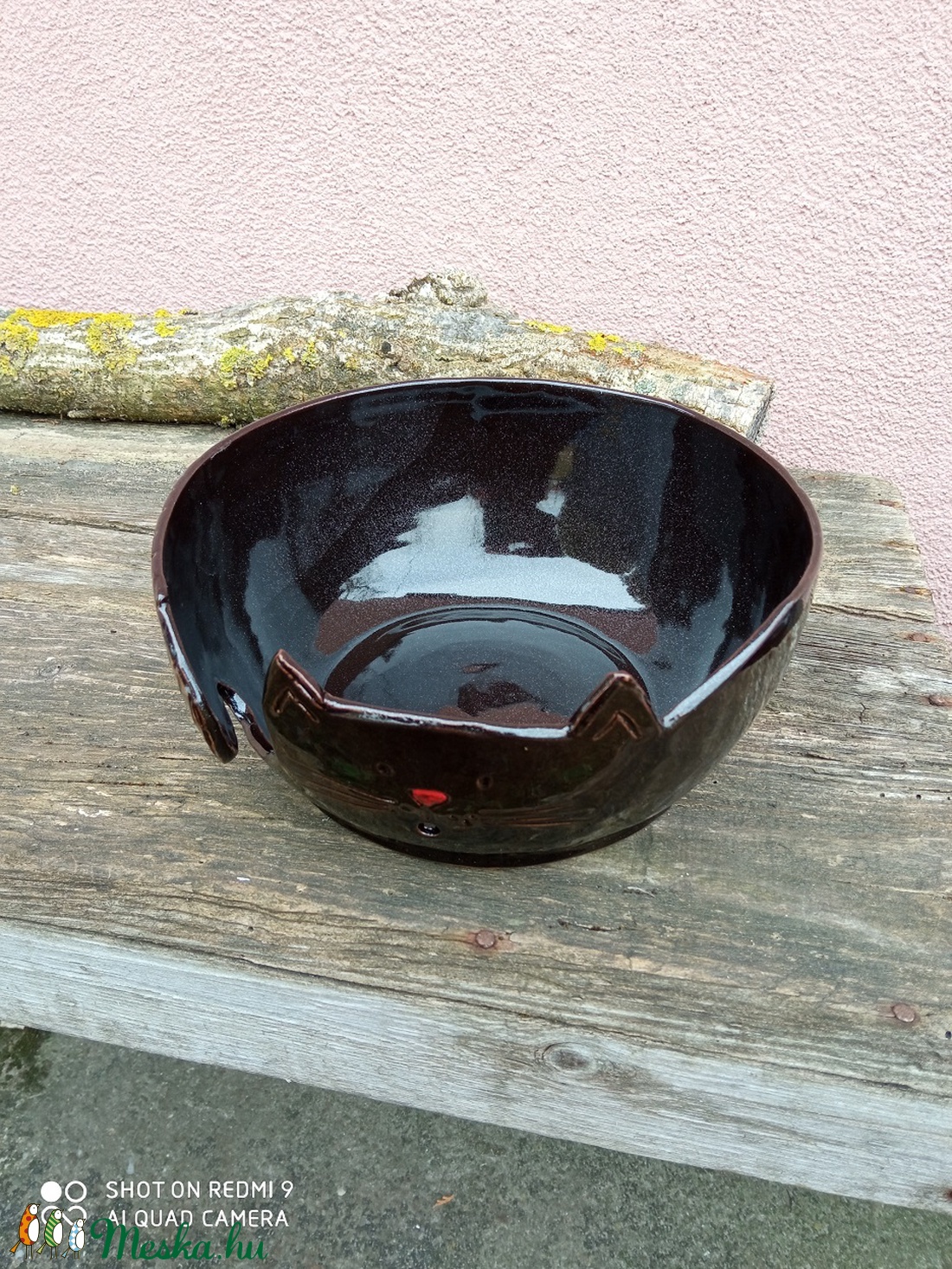 Fonaltartó fekete cica XL méretben - - Meska.hu Fonaltartó fekete cica XL méretben - - Meska.hu
