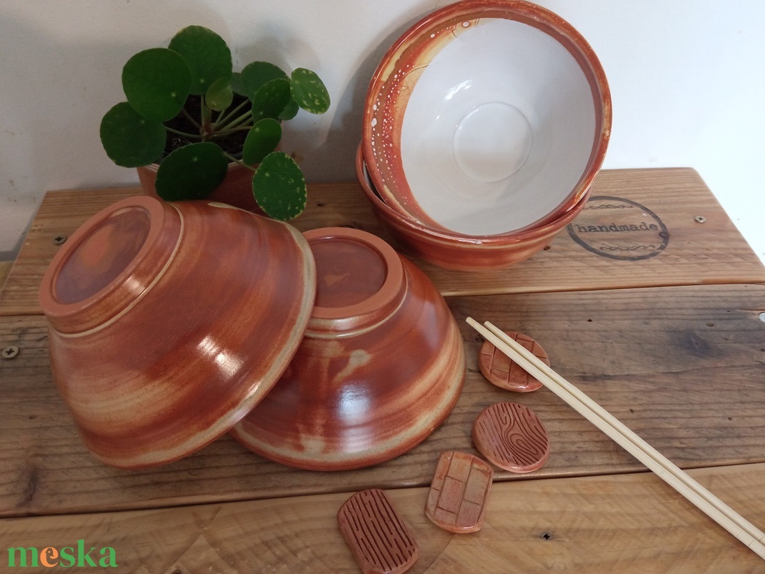 Ramen tálka szett - otthon & életmód - konyhafelszerelés, tálalás - tálalás - tányér & étkészlet - Meska.hu
